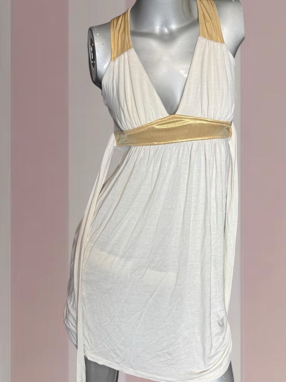 Urban behavior, vintage Y2K tie back shirt dress